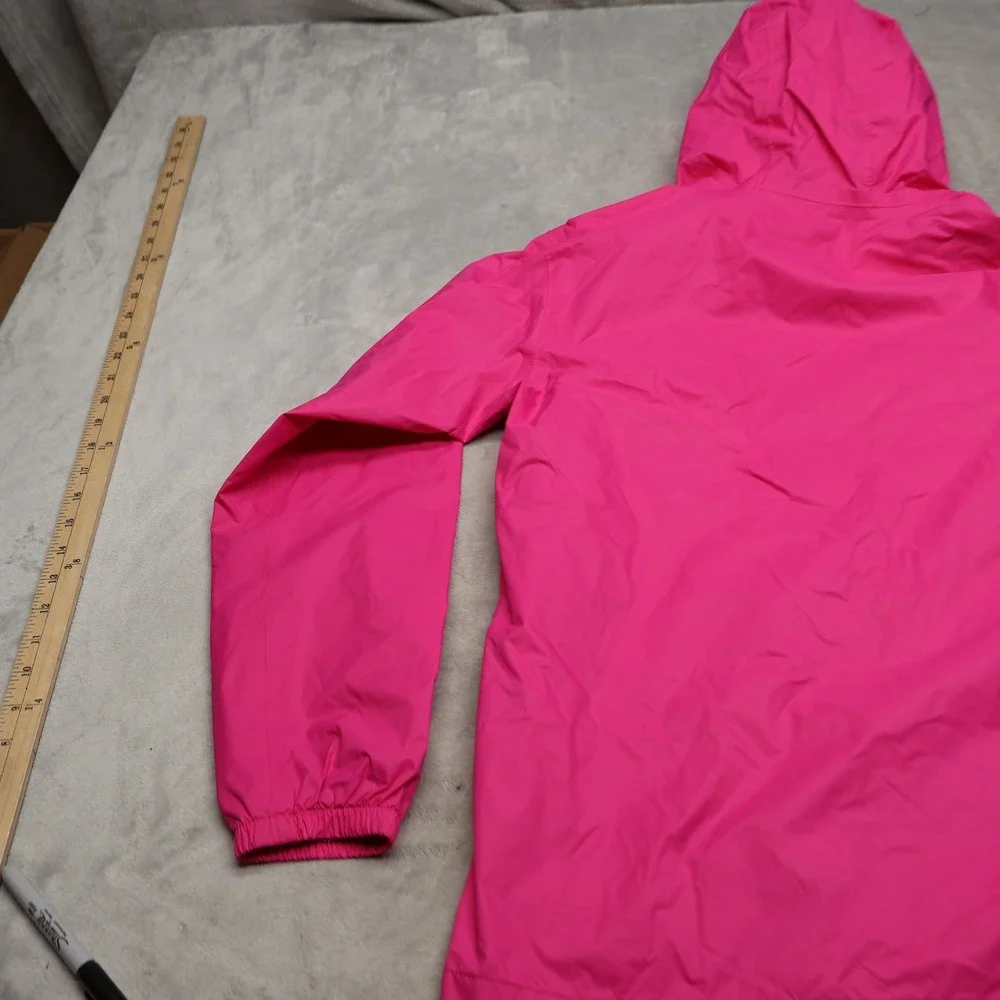 North Face Jacket Girl XL Pink Wind Rain Waterproof Full Zip Lightweight Outdoor